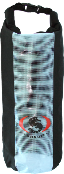 Black dry bag with shoulder strap, 12 L