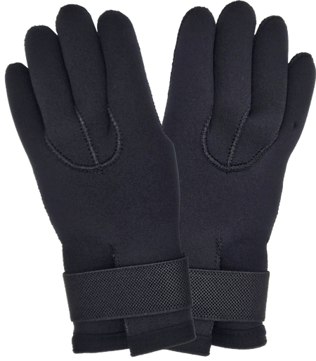 Kevlar-reinforced 5-finger neoprene gloves 3mm